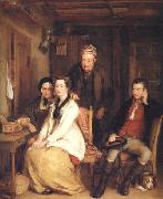 Sir David Wilkie The Refusal from Burns's Song of 'Duncan Gray' china oil painting artist